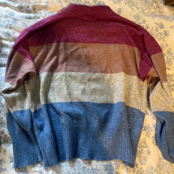 A New Day Size XS Color block Sweater Crewneck - Picture 2 of 3